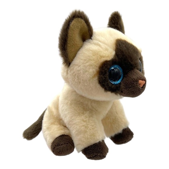 Ty Beanie Babies JADEN the Siamese Kitten Cat Plush Stuffed Animal 7 In VelvTY - Picture 6 of 12